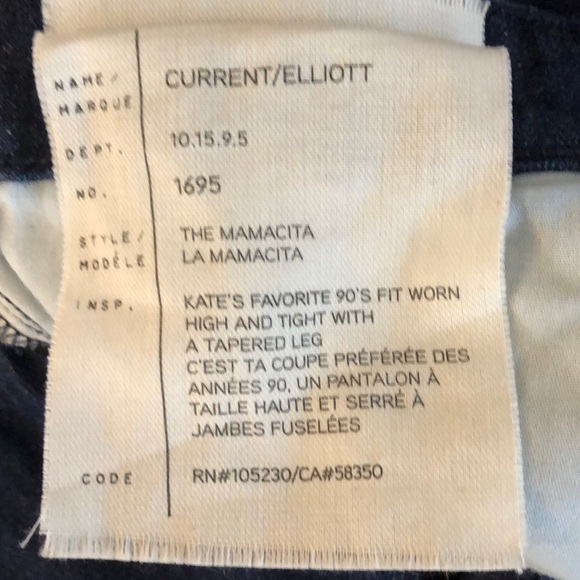 NWT Current/Elliott “The Mamacita” Jeans Sz 26 - Picture 7 of 8